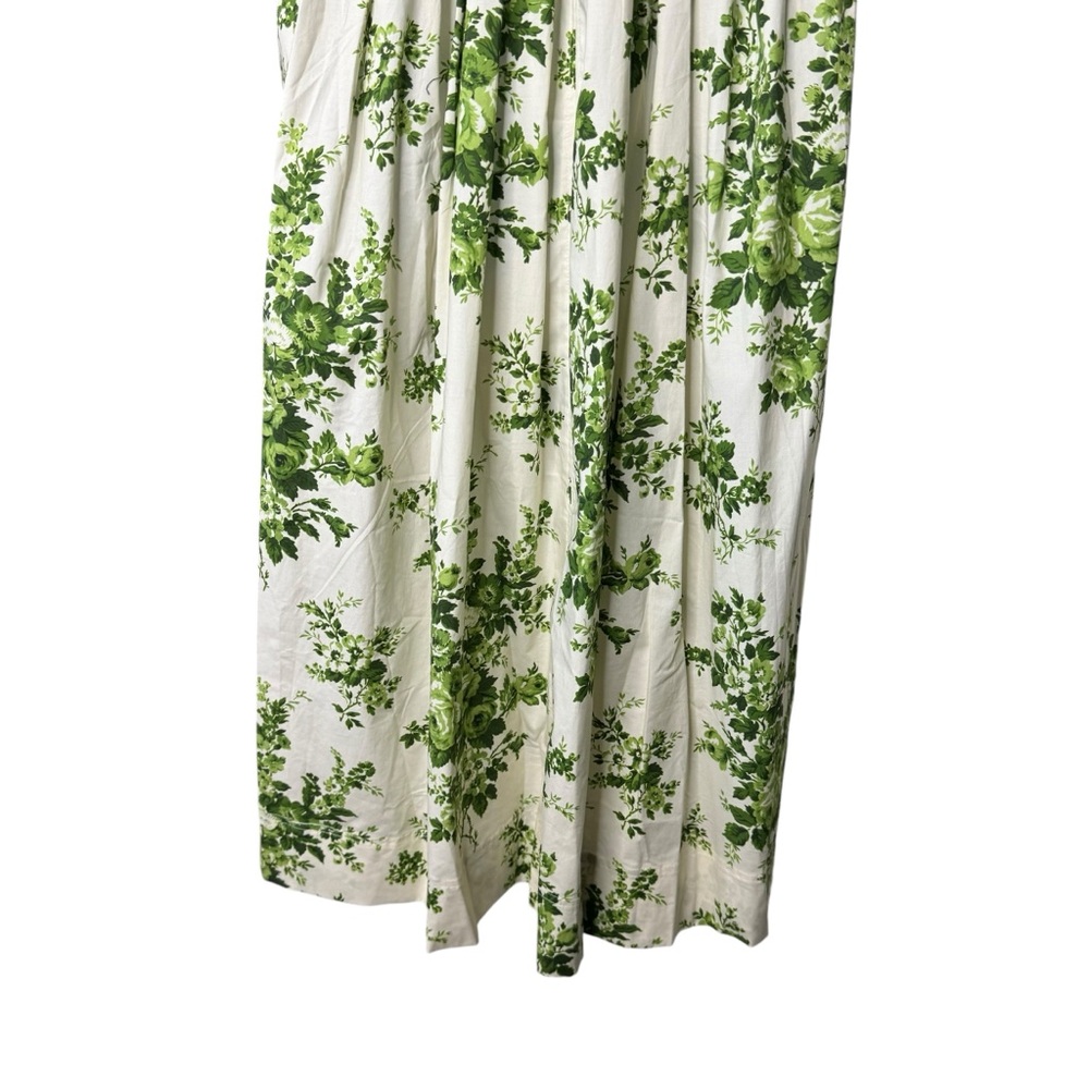Tuckernuck White Midi Dress with Green Floral Print - Picture 9 of 10